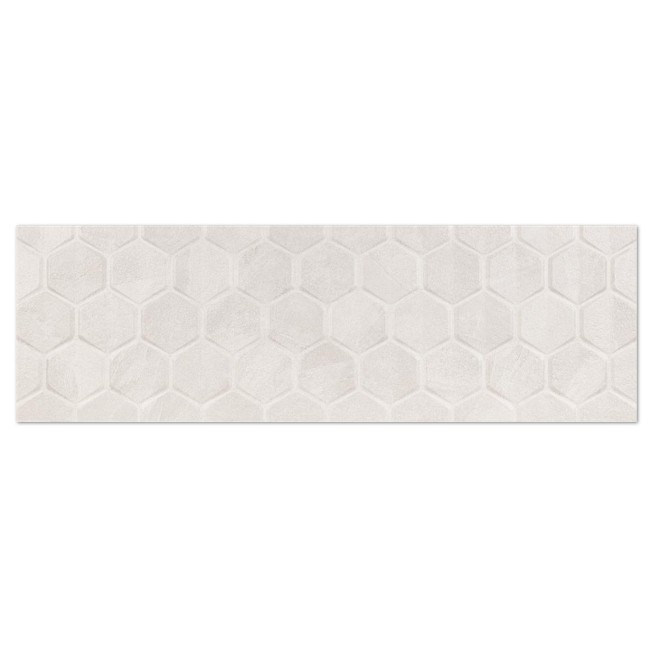 Durstone Hexon White Wandtegel 31x98cm